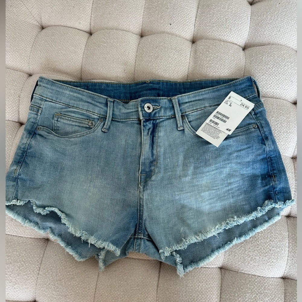 JEAN MID RISE SHORTS